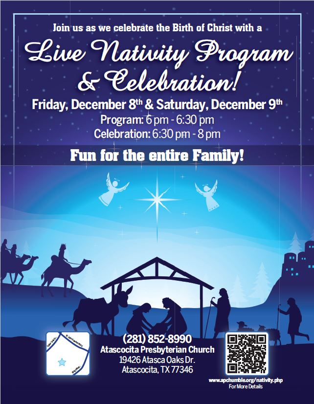 Live Nativity Program Flyer 1
